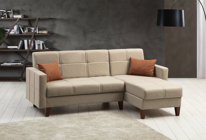 Atelier Del Sofa Polya - Sofá cama esquinero Beige